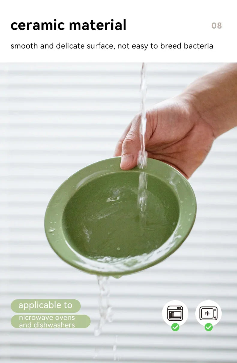 Detachable Pet Cat and Dog Bowl Protects Cervical Vertebrae Against Upset Height Adjustable Pet Ceramic Bowl