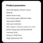 Lenovo 10000mAh UltraSlim Power Bank — Magnético Wireless