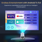 Projetor 4K LynCast X3AQ — 500 ANSI, Auto Focus, Android 11, WiFi6