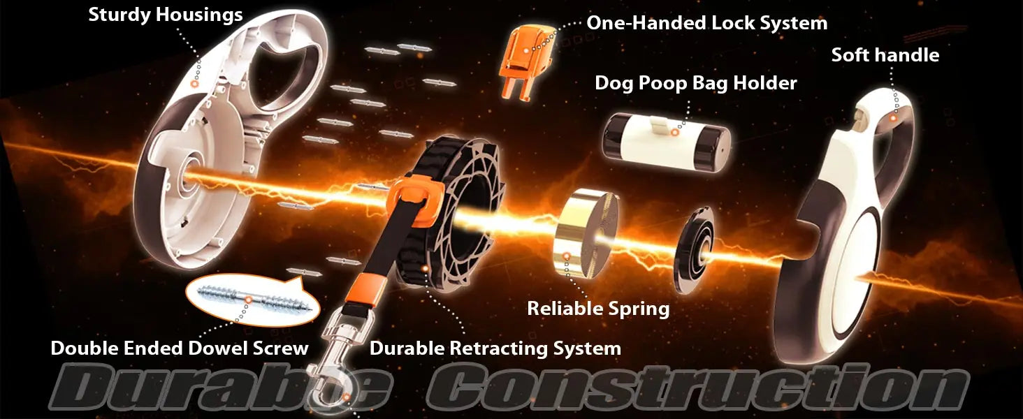 5m 8m 50kg Dog Leash Retractable Roulette Collar for Small Big Dogs Accessories Adjustable Walking Hiking French Bulldog Rope