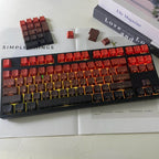 Line Gradient Side Shine Through Keycaps Cherry Profile PBT Custom Keycaps for 60% 65% 75% 96% 98% 100% Mechanical Keyboard