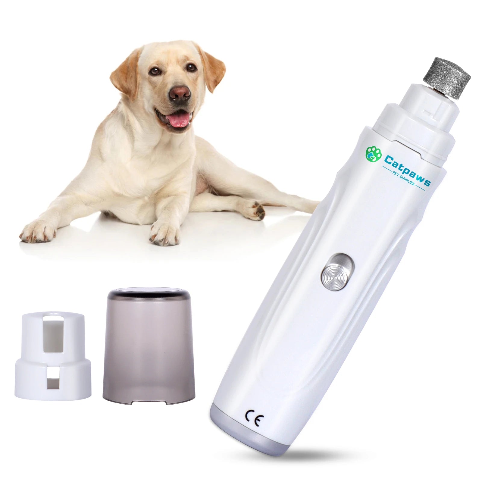 Dog Nail Grinder USB Rechargeable Electric Pet Paws Clipper & Trimmer Painless Paws Grooming Quiet 2-Speed ​​Dog Nail File