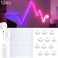 DIY Wall Design LED RGBIC Dynamic Atmosphere Light Night WIFI APP Voice Assistant Control TV Backlight Room Game Decoration