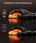 KYSONA Uranus PRO Wireless Gaming Mouse Ergonomic Mouse PAW3395 54g 8KHz Polling Rate 26000DPI For Right Big Hand PC Gamer