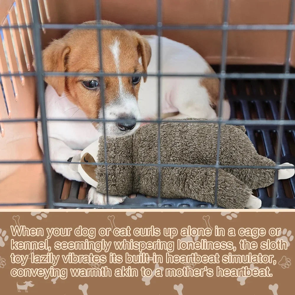 Peluche Sloth com Batimento Cardíaco – Brinquedo Calmante para Cachorros