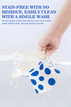 Ceramic Cat and Dog Bowls, Anti-Tip Pet Food Dishes Elevated base design protects cats' necks, suitable for small dogs and cats