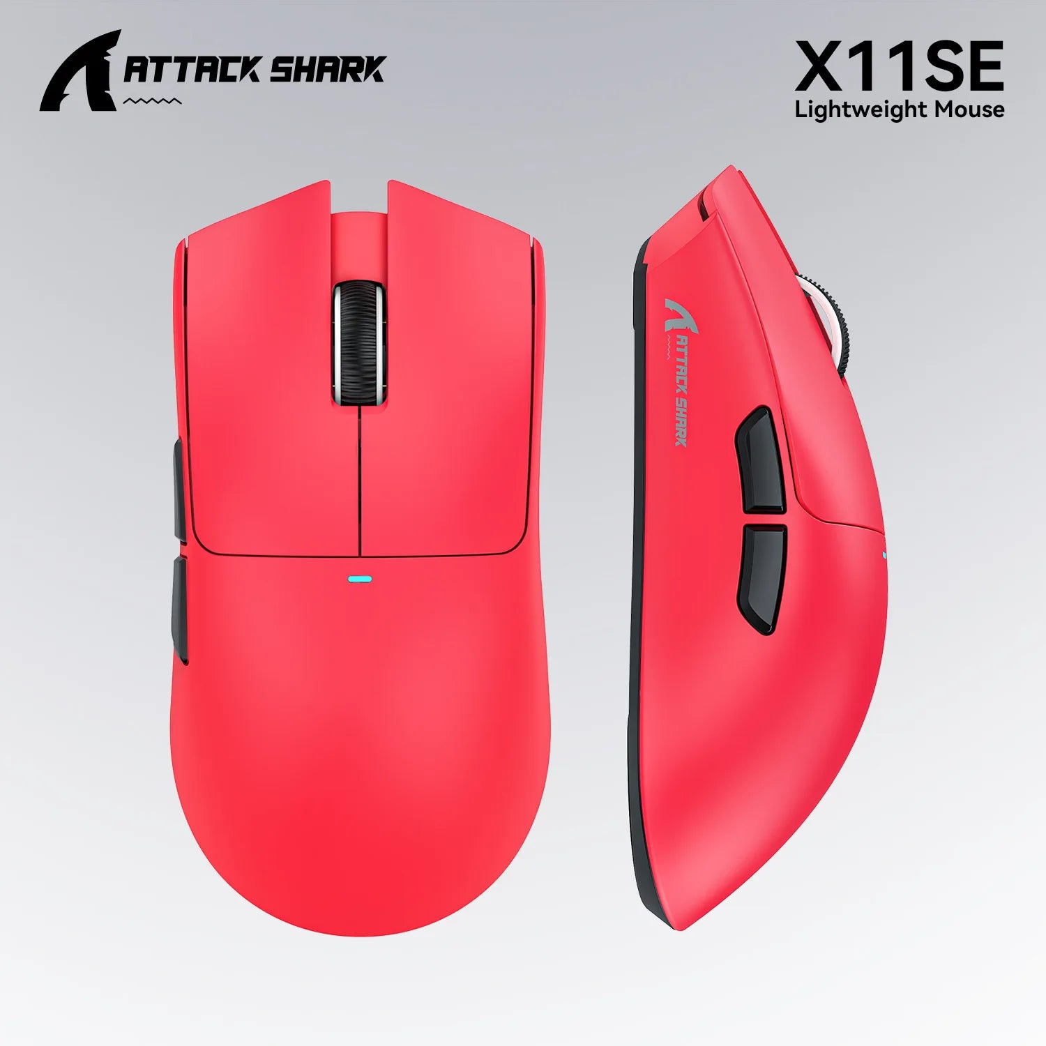 Attack Shark X11SE X11 PAW3311 Bluetooth Mouse, Tri-mode connectivity, Magnetic charging dock, Touchscreen, Ultralight gaming mouse