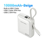 Vention 10000mAh Power Bank — 35W Fast Charge Mini USB‑C 3C