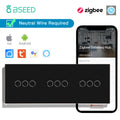BSEED Zigbee Touch Switch — 1/2/3 Gang + Tomadas EU com Neutro