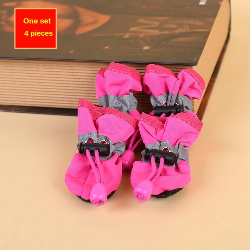 4pcs Waterproof Dog Shoes for Small Dogs - Protect Your Pet's Paws and Keep Them Dry, Outdoor Rain Boots for Dogs