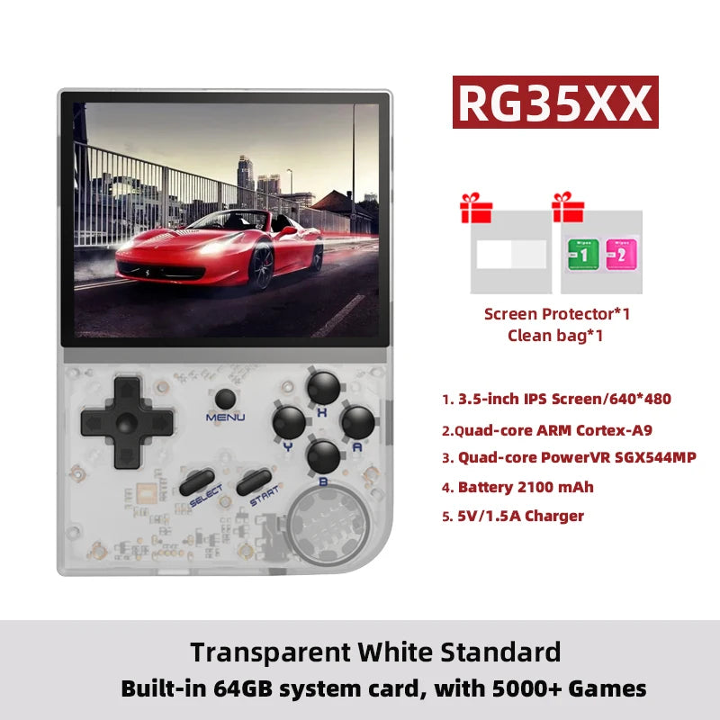 ANBERNIC RG35XX Plus/RG35XX Retro Handheld Game Console 3.5″ IPS Screen Linux Portable Video Game Player Support HD-MI TV Output