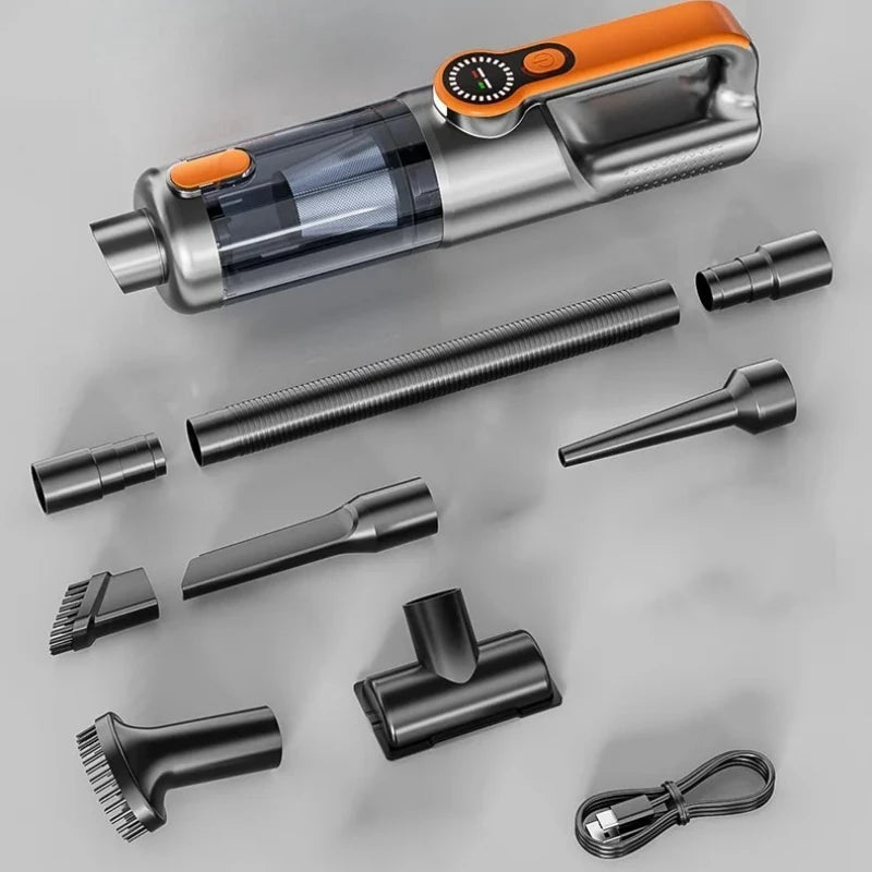 Cordless car vacuum cleaner, one-button dust removal, high-power portable vacuum cleaner, large suction mini vacuum cleaner.