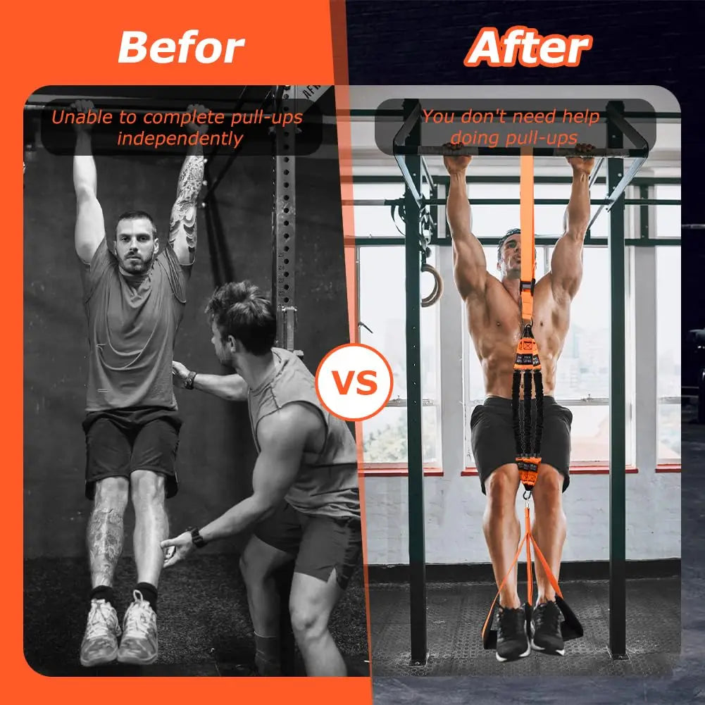 Conjunto de Bandas de Assistência para Pull-Up e Alongamento