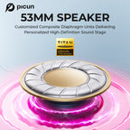 Picun G3 — Headset Gaming Wireless 5.4/2.4 GHz com Mic e 65 h