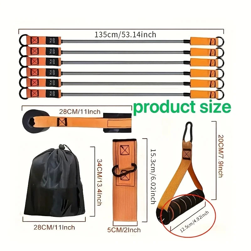 Conjunto de Bandas de Resistência em TPE de Alta Durabilidade (12 Peças)