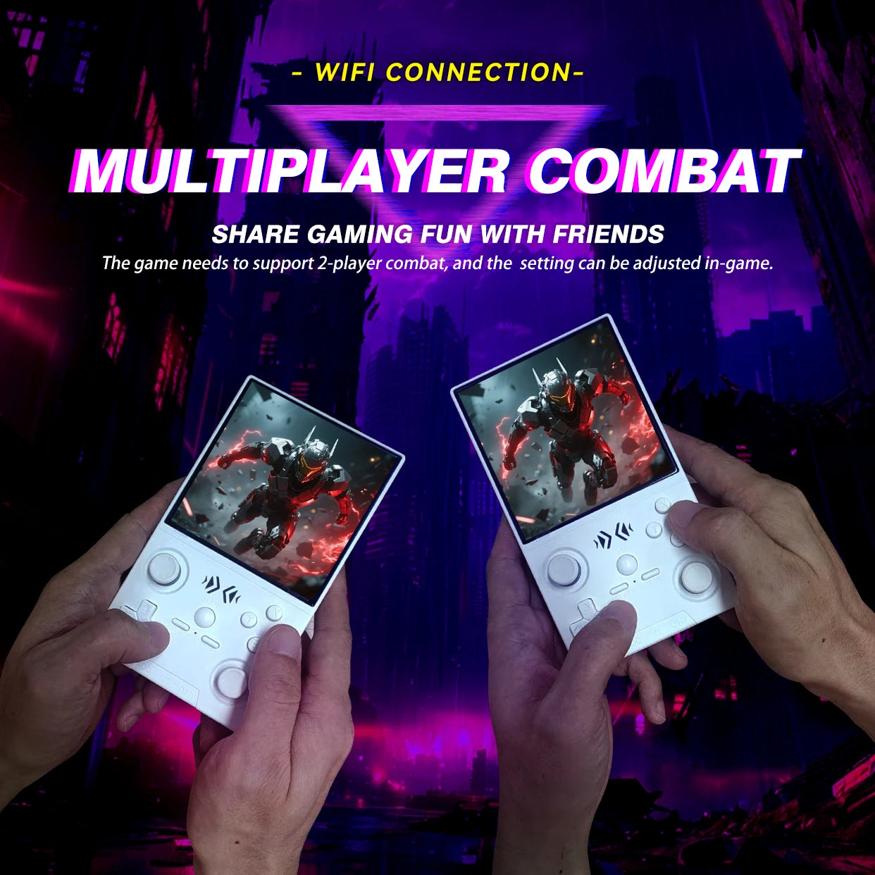 Open Source XF40V Retro Handheld Game Console 4.0 Inch 720x720 IPS Screen Portable Hand Held Retro Video Gaming Player