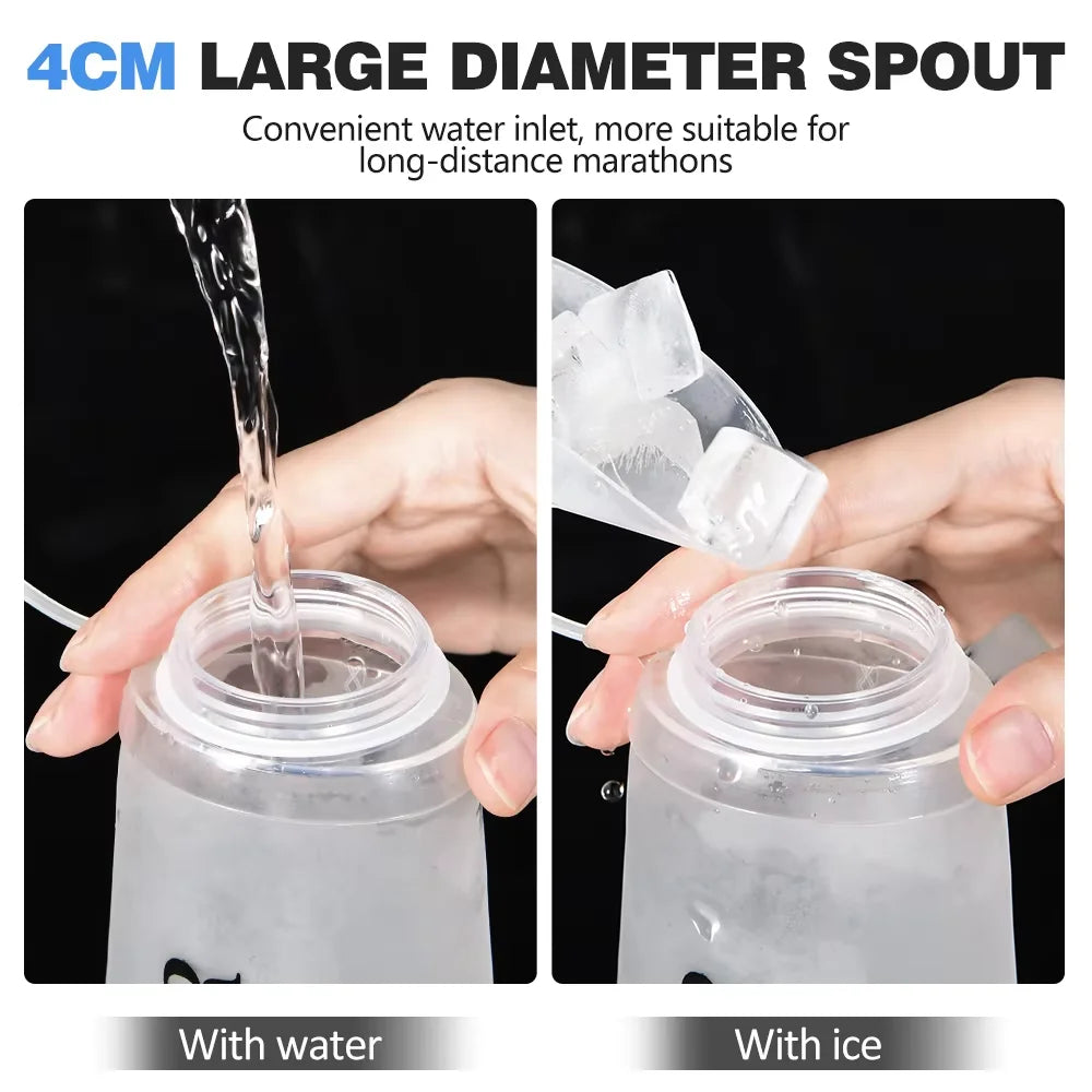 NEWBOLER Soft Flask em TPU – Garrafa Dobrável e Portátil para Corrida e Outdoor