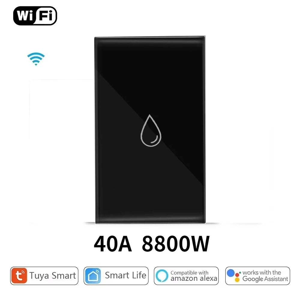 Melery Tuya WiFi Boiler Switch — Tomada 40A Smart com Timer Alexa