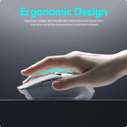 Wireless Bluetooth mouse with digital battery display, silent ergonomic mouse for PC Laptop Gaming, 2.4G / Bluetooth 5.0