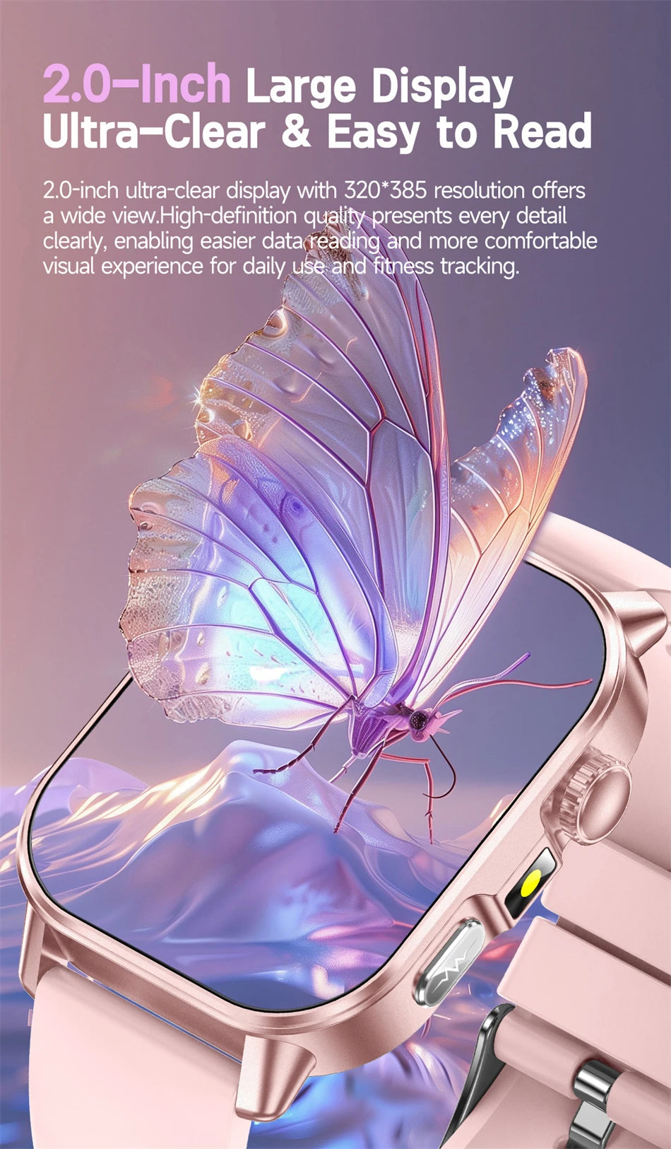 2026 New Model Uric Acid & Lipid Health Analysis Smartwatch Men's ECG+PPG Bluetooth Call 2.01 inch Flashlight Smartwatch Women's