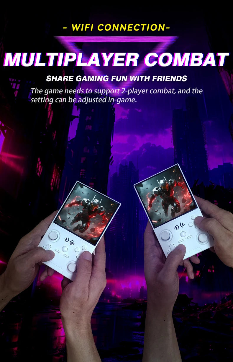 Open Source XF40V Retro Handheld Game Console 4.0 Inch 720x720 IPS Screen Portable Hand Held Retro Video Gaming Player