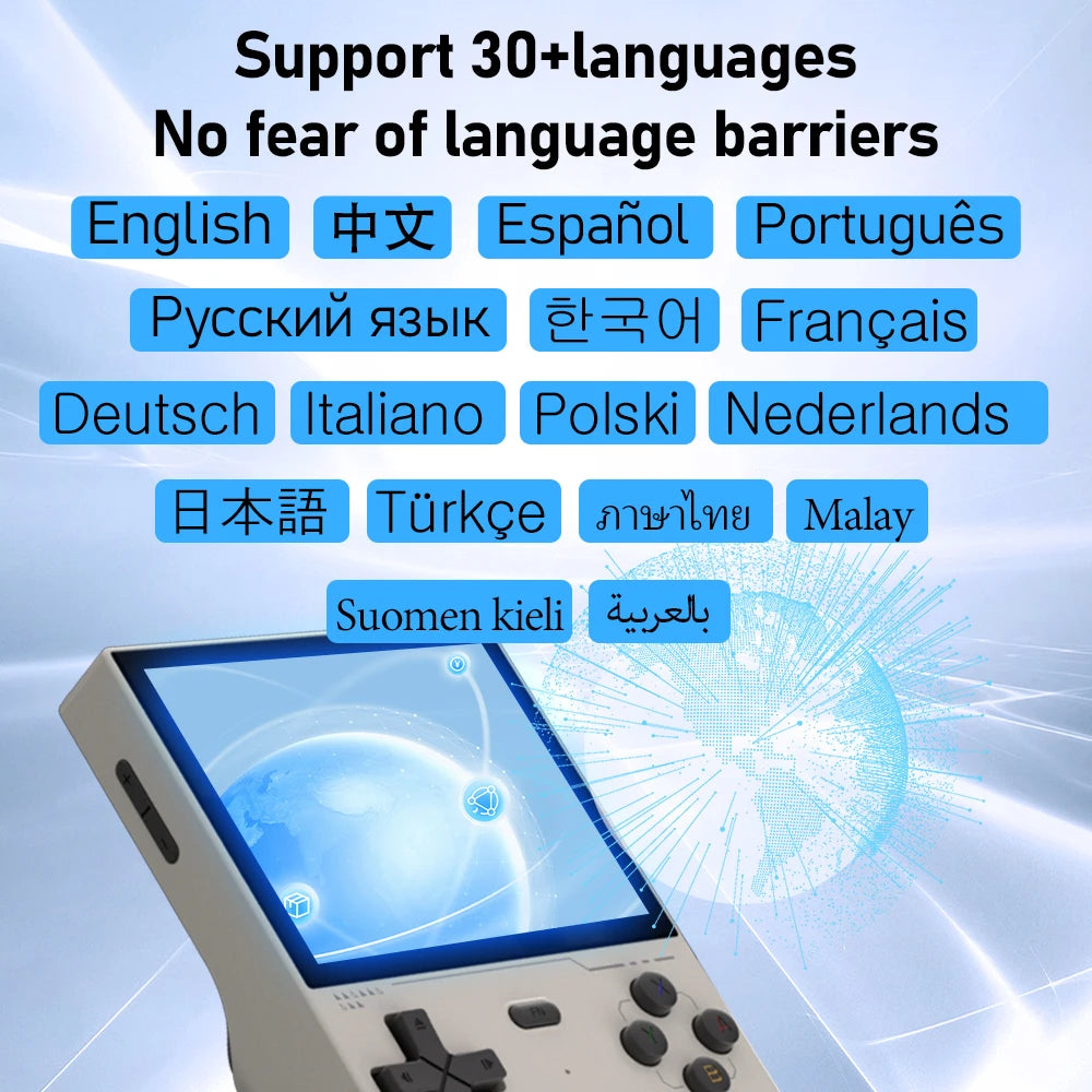 KINHANK Open Source K36 Retro Handheld Video Game Console with 16,000 Games Emulator for PS1/PSP/DC/N64/SS, 3.5-inch IPS Screen