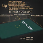 Tapete de Yoga NBR 15/20 mm Antiderrapante e Impermeável para Treino e Outdoor