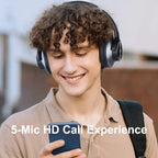 Oneodio A10 Bluetooth 5.4 Headphones Hybrid Active Noise Canceling With Hi-Res Audio Over Ear Wireless Headset ANC With 5-Mic