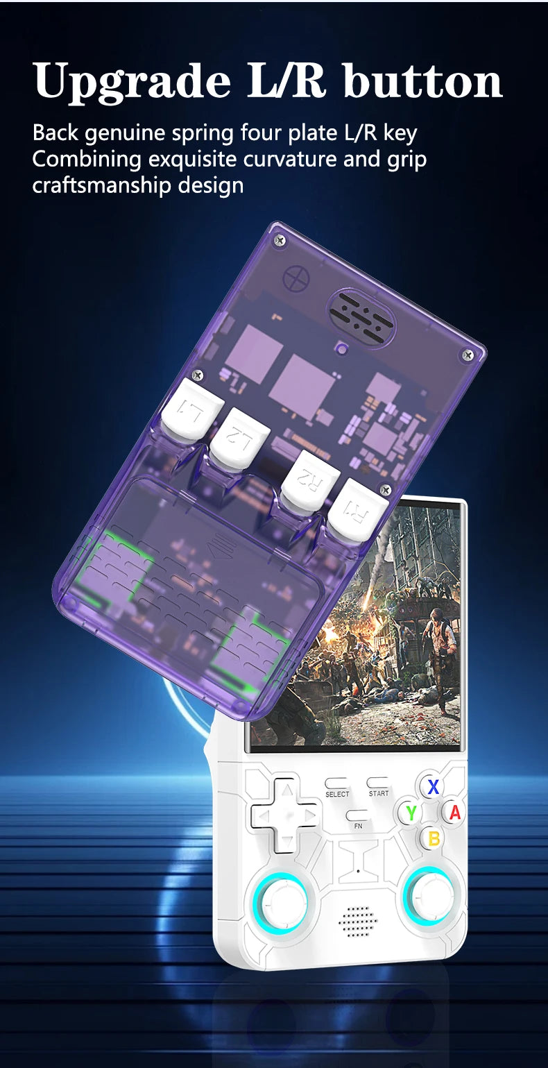 New ultra retro R36 handheld game console, 4.0-inch portable game console, Linux system, 128GB portable video game console.