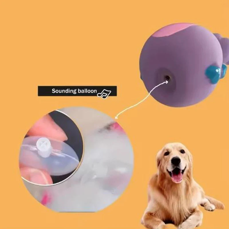 Dog Toys Sound Squeaky Elephant/Cow Animal Chew Pet Rubber Vocal Toys For Small Large Dogs Bite Resistant Interactive Toy