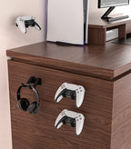 Wall Mounted Gamepad Holder for PS5/PS4/Xbox/Switch – 3 Pcs Black Controller Stand with Adhesive & Screws Gaming Accessories