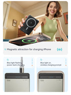 KUULAA 10000mAh Magnetic Power Bank — Wireless 20W MAG Fast Charge