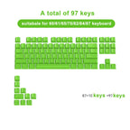 Line Gradient Side Shine Through Keycaps Cherry Profile PBT Custom Keycaps for 60% 65% 75% 96% 98% 100% Mechanical Keyboard