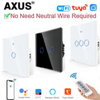 AXUS WiFi Touch Switch — Smart RF433 Sem Neutro Tuya Alexa
