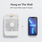 Ventoinha JISULIFE de Mesa — USB, 4 Velocidades, Ultra Silenciosa e Portátil