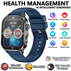 2026 New Model Uric Acid & Lipid Health Analysis Smartwatch Men's ECG+PPG Bluetooth Call 2.01 inch Flashlight Smartwatch Women's