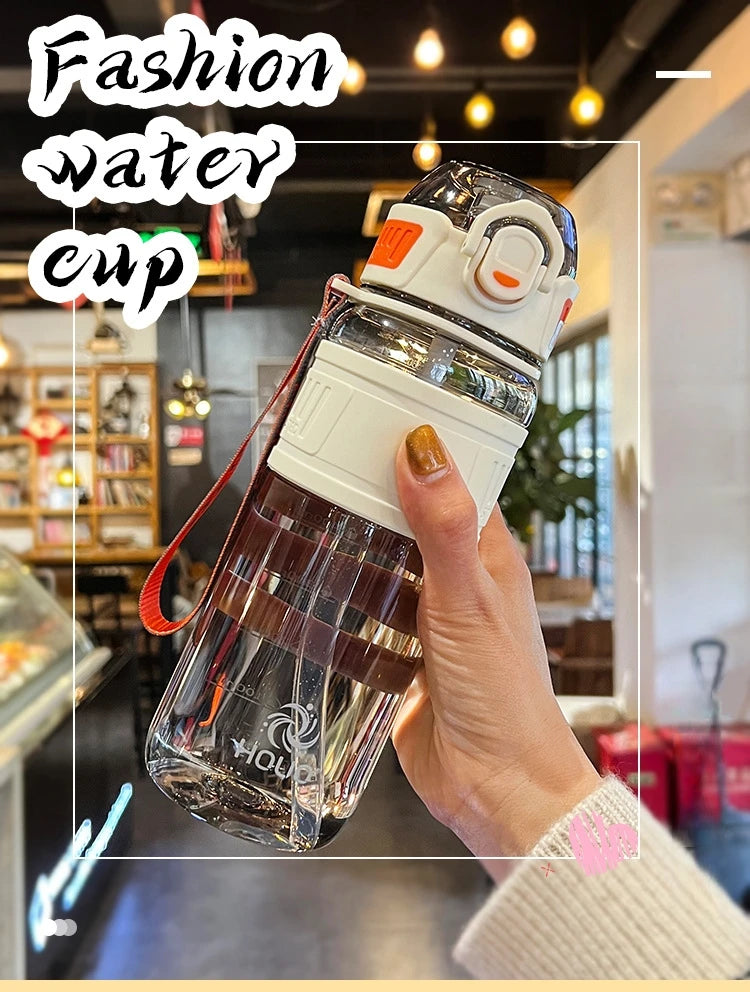 750ml/1000ml Large Capacity Sports Water Bottle Waterproof Plastic Water Cup Outdoor Travel Cycling Hiking Camping Gym Drinkware