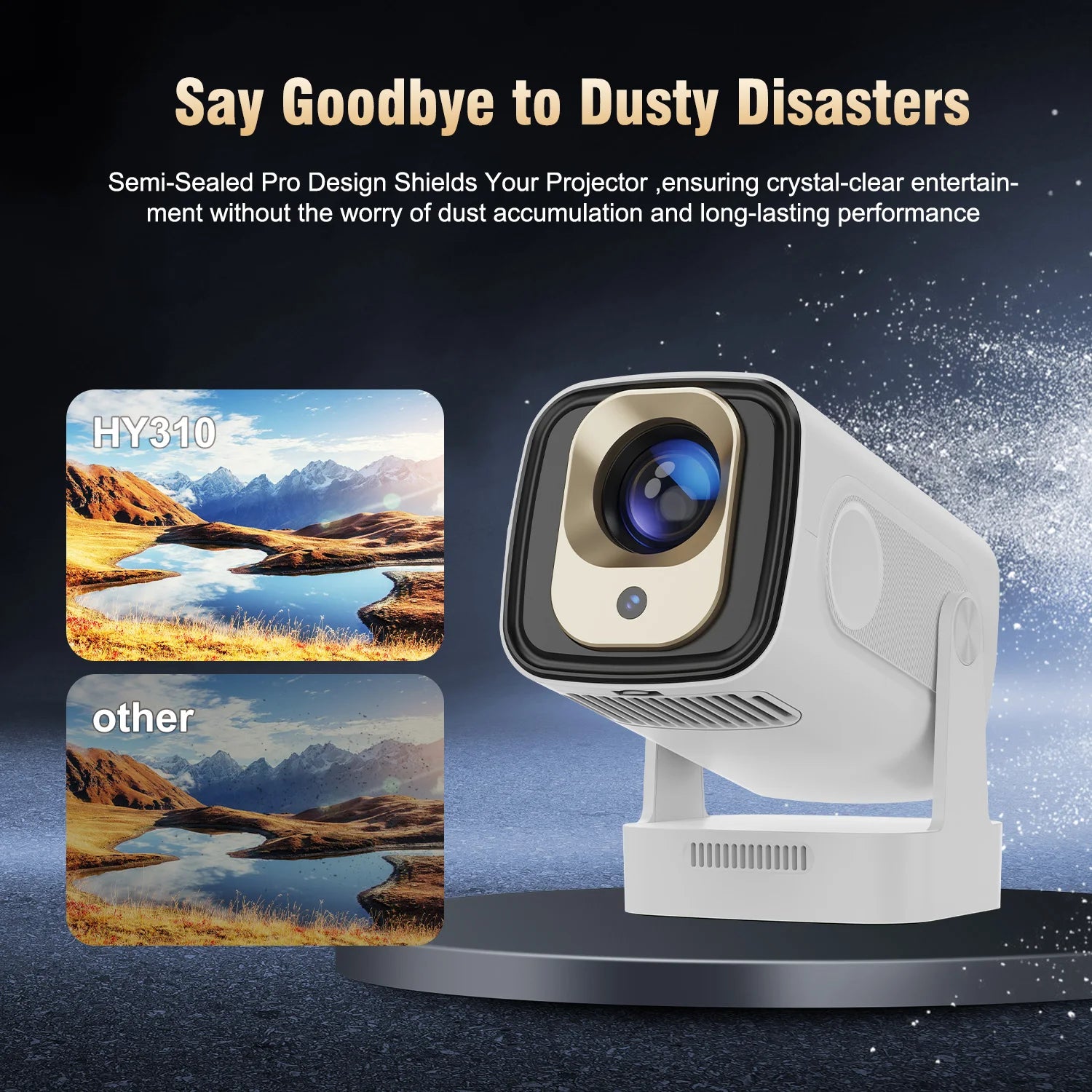 Magcubic HY310 Android 11 Projector 4K Native 1080P Auto Focus Native 330ANSI Dual Wifi BT5. 4 Air Mouse Voice Home Outdoor Movie