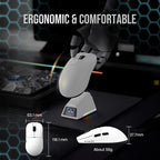 AJAZZ AJ159 APEX Paw3950 Wireless Mouse with RGB Magnetic Charging Base Lightweight Wired Bluetooth Gaming Mouse for PC Laptop