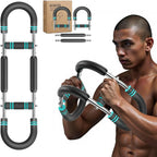 TwisterArm Pro – Barra de Treino Ajustável (60–140 lbs) para Peito e Antebraço