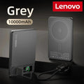 Lenovo 10000mAh Slim Power Bank — Magnético MagSafe Wireless 20W CCC