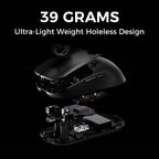 Rato MCHOSE L7 — PAW3395, 26K DPI, 39 g, Tri‑Mode, Dual 8K