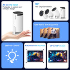 Magcubic 8K Android 14 HY300 Pro Wifi6 290ANSI Allwinner H726 BT5.4 1080P 1280*720P Portable Outdoor Cinema Projector