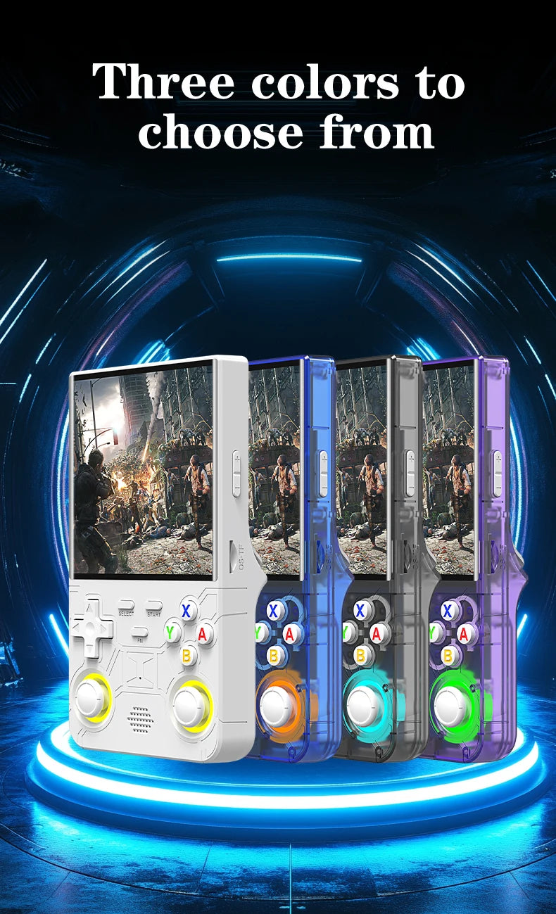 New ultra retro R36 handheld game console, 4.0-inch portable game console, Linux system, 128GB portable video game console.