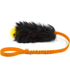 Brinquedo de Corda Bungee para Cães – Tug Toy com Bola de Borracha e Sheepskin