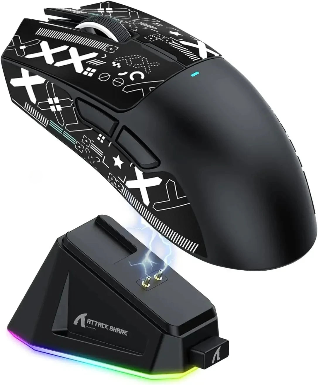 Hot Sale ATTACK SHARK X11 Wireless Gamer Mouse with Charging Dock PixArt PAW3311 Gaming Sensor 22000 DPI, BT/2.4G Wireless Mouse