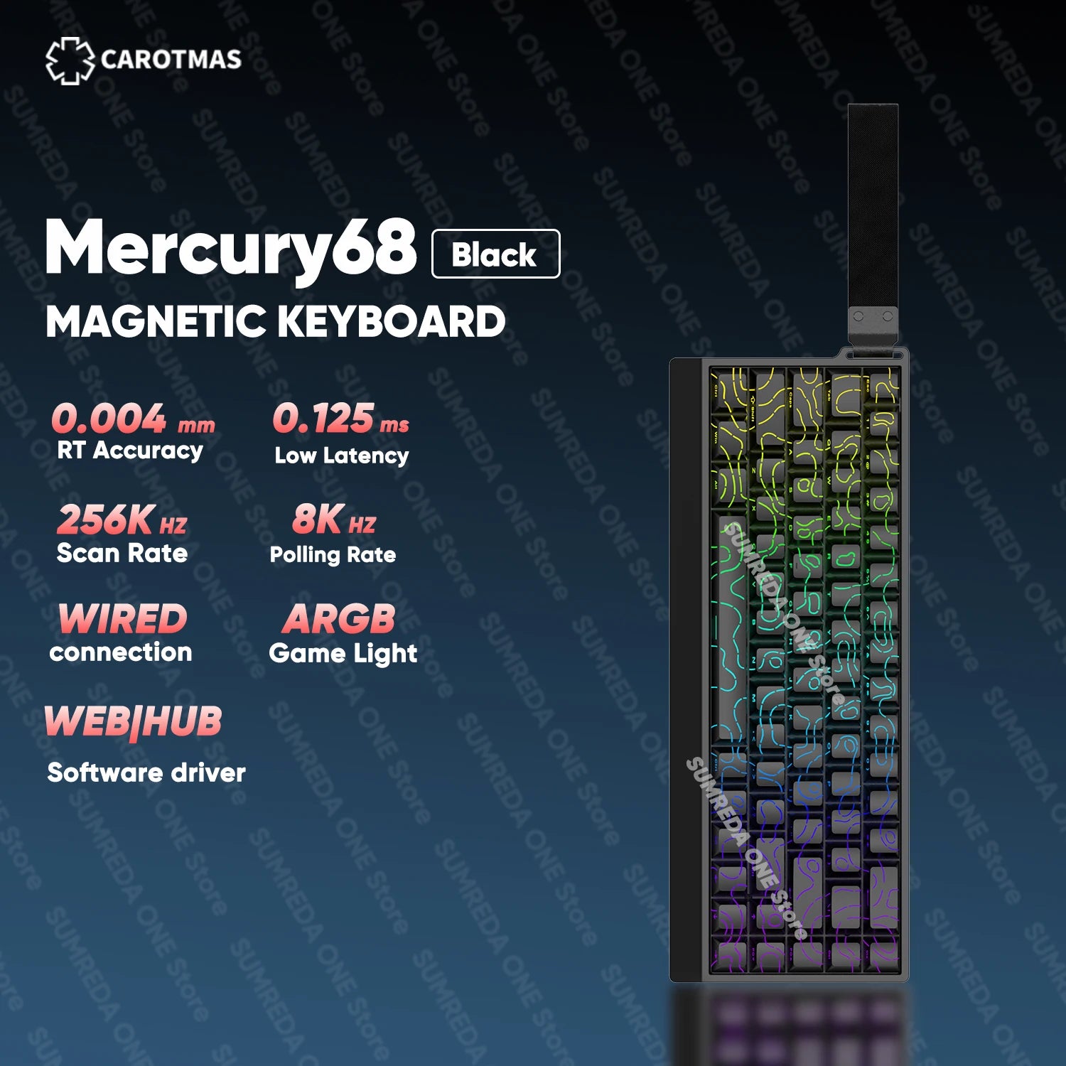 IROK Carotmas Mercury68 Max mars68 pro Mercury 68 Gaming Magnetic Mechanical Keyboard Rapid Trigger 0.001 8K Wired Gamer Keyboard