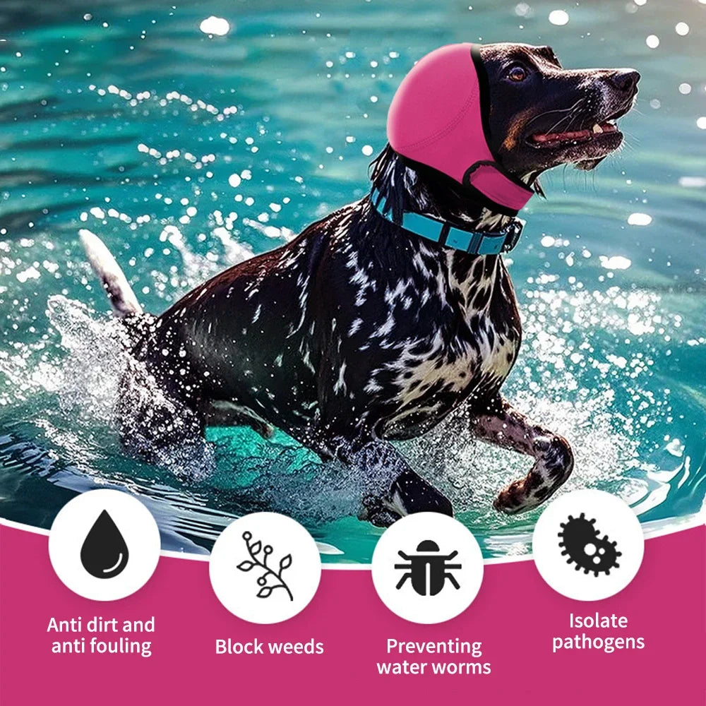Dog noise reduction, sound insulation, ear muffs, waterproof swimming, dog emotional soothing headgear.