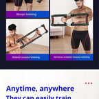 Multi functional full body exercise trainer, adjustable 220.46 pounds - capable of exercising deep muscles such as chest, abdomen