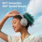 QCY H3S -56dB Adaptive ANC Over Ear Headphone Hi-Res LDAC Spatial Sound Wireless Earphone Bluetooth 6.0 Dual Driver 102H Headset